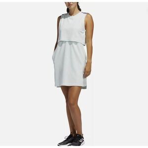 Adidas Game and Go Womens Mint Green Layered Sleeveless Athletic Dress Sz M